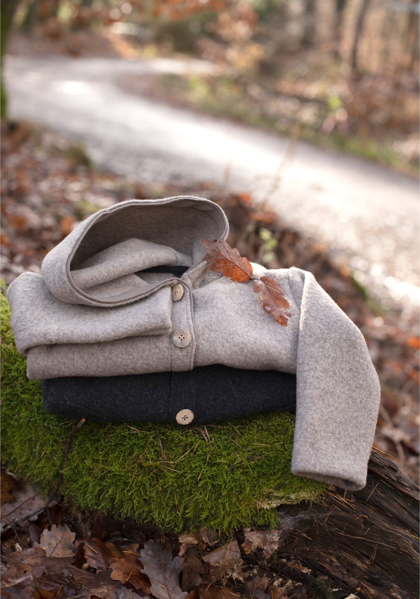Jachetă din lână fiartă reciclată - Cashmere Pure Pure HipHip.ro