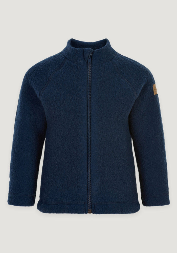 Jachetă fleece cu mănuși din lână merinos - Blue Nights Mikk-line HipHip.ro