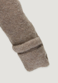 Jachetă fleece cu mănuși din lână merinos - Melange Denver Mikk-line HipHip.ro