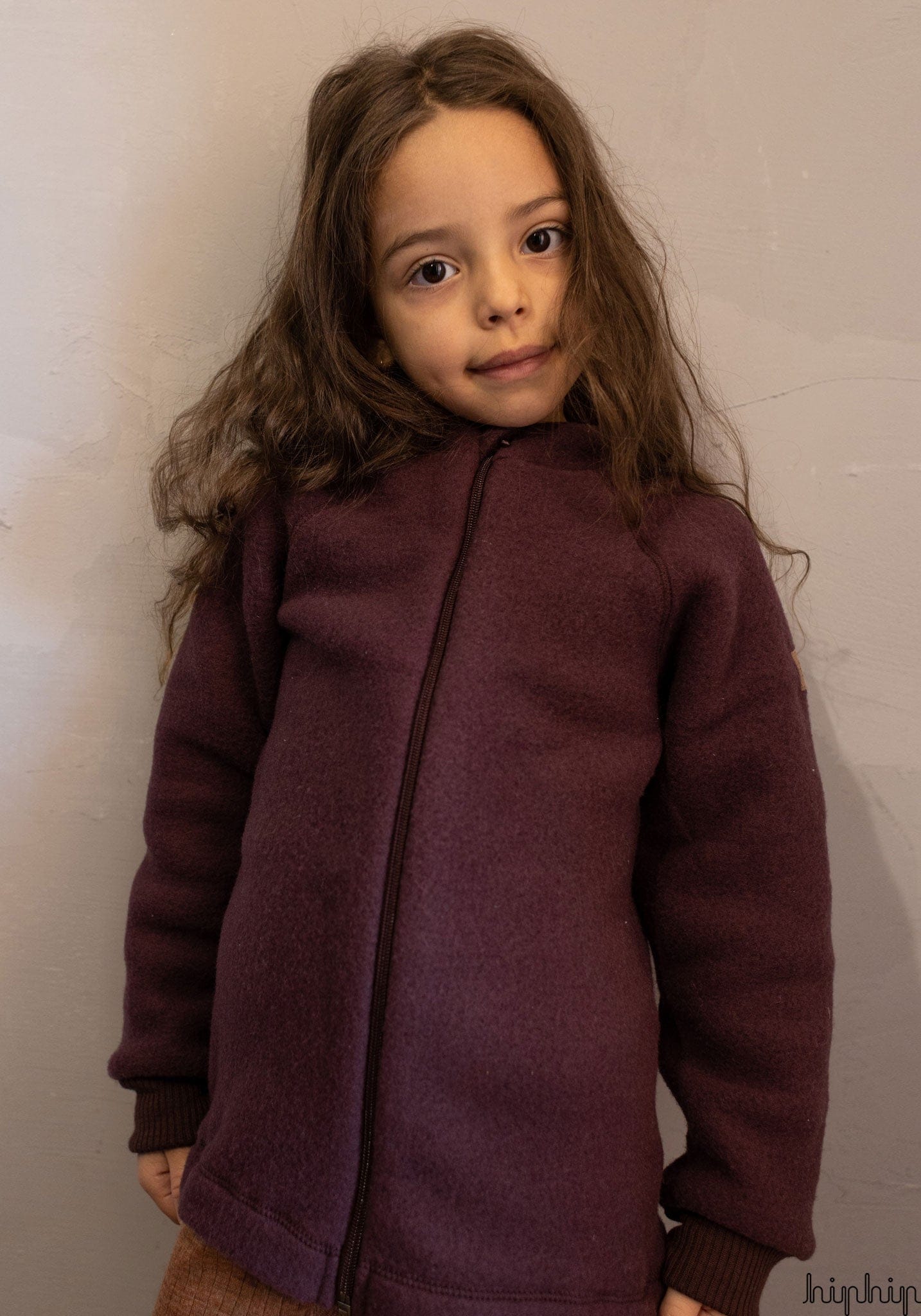Jachetă fleece din lână merinos - Chocolate Mikk-line HipHip.ro