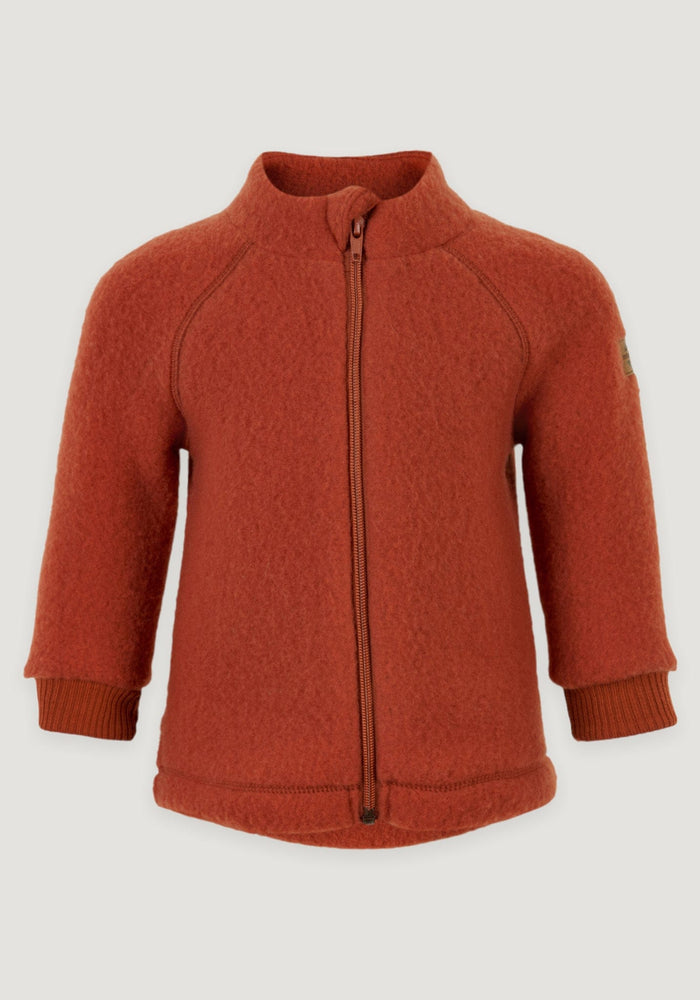 Jachetă fleece din lână merinos - Ginger Bread Mikk-line HipHip.ro
