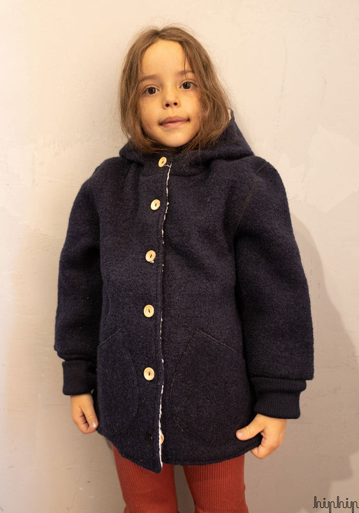 Jachetă Teddy dublată din lână fiartă - Marine Halfen HipHip.ro