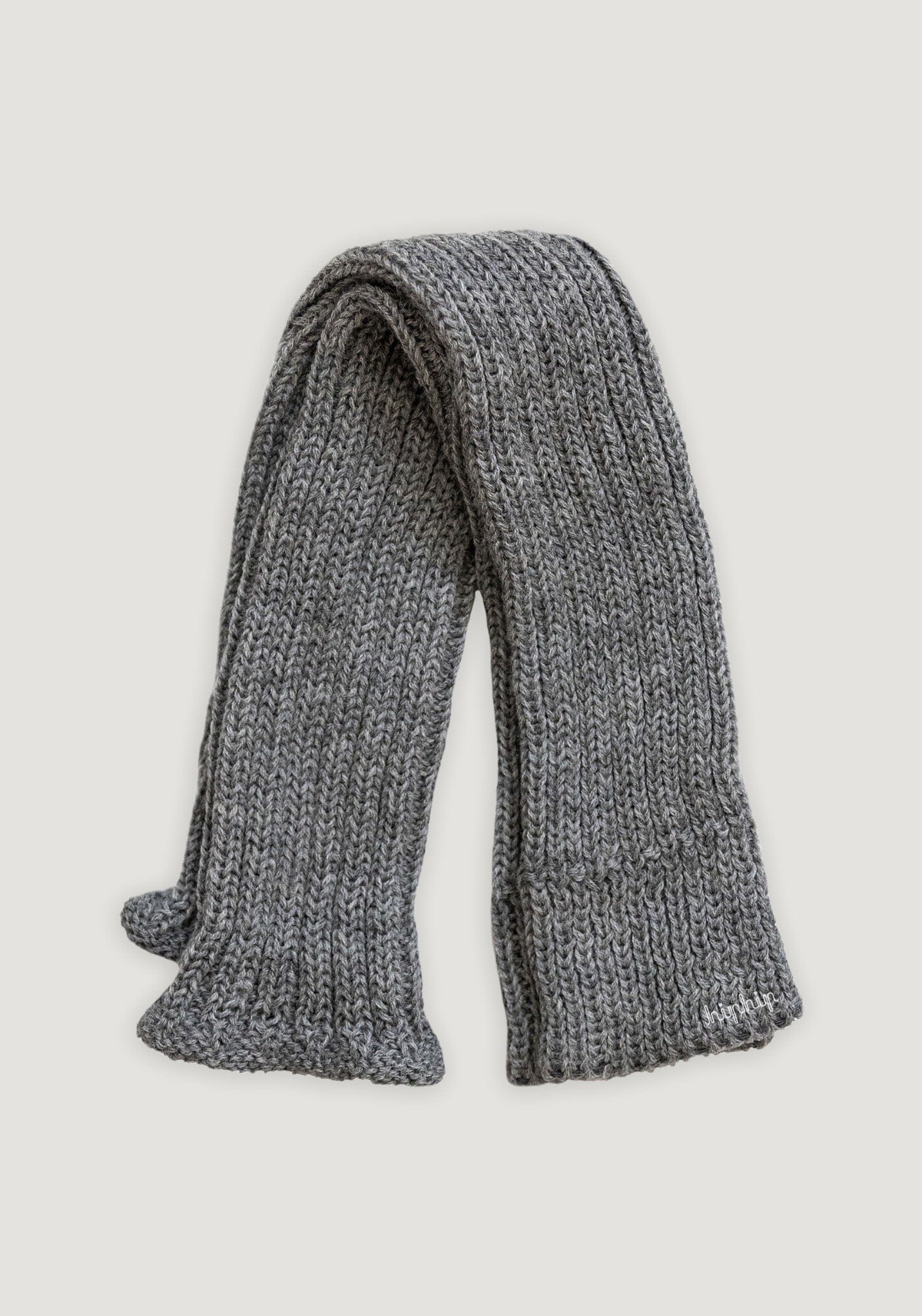 Jambiere chunky adulți din lână - Grey Hirsch Natur HipHip.ro