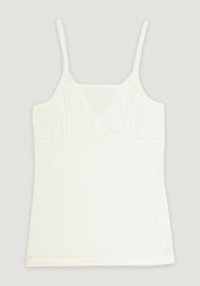 Maiou femei Chemise din lână merinos și mătase - Filippa White Joha Woman HipHip.ro
