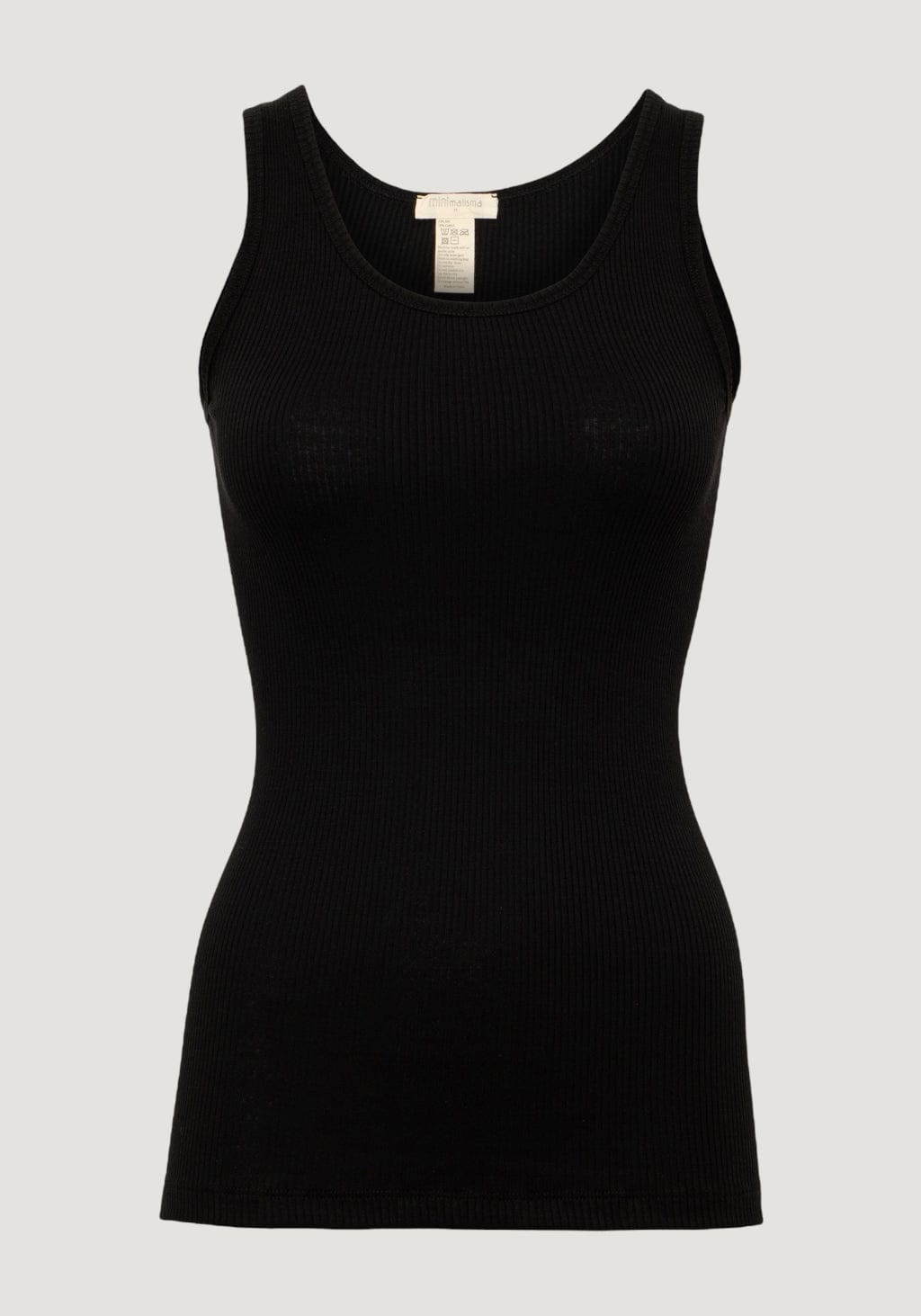 Maiou femei seamless din mătase - Gudrun Black Minimalisma HipHip.ro