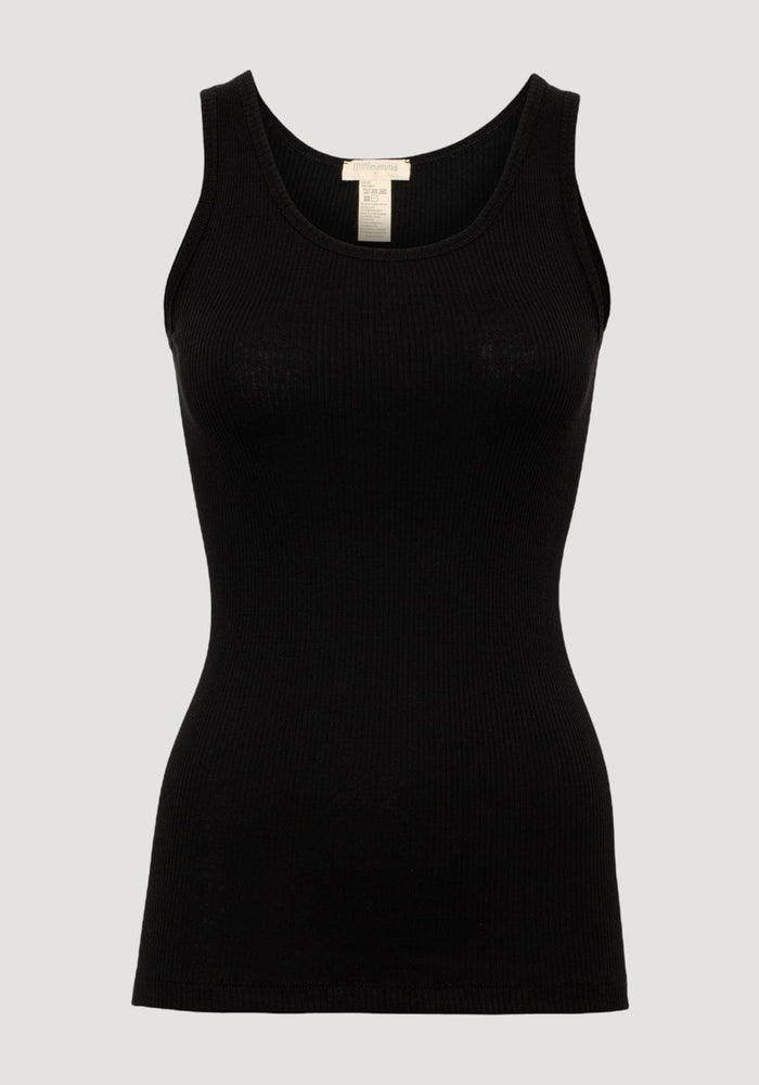 Maiou femei seamless din mătase - Gudrun Black Minimalisma HipHip.ro