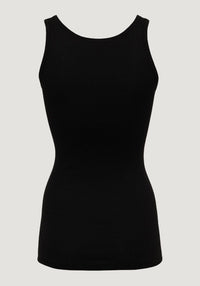 Maiou femei seamless din mătase - Gudrun Black Minimalisma HipHip.ro