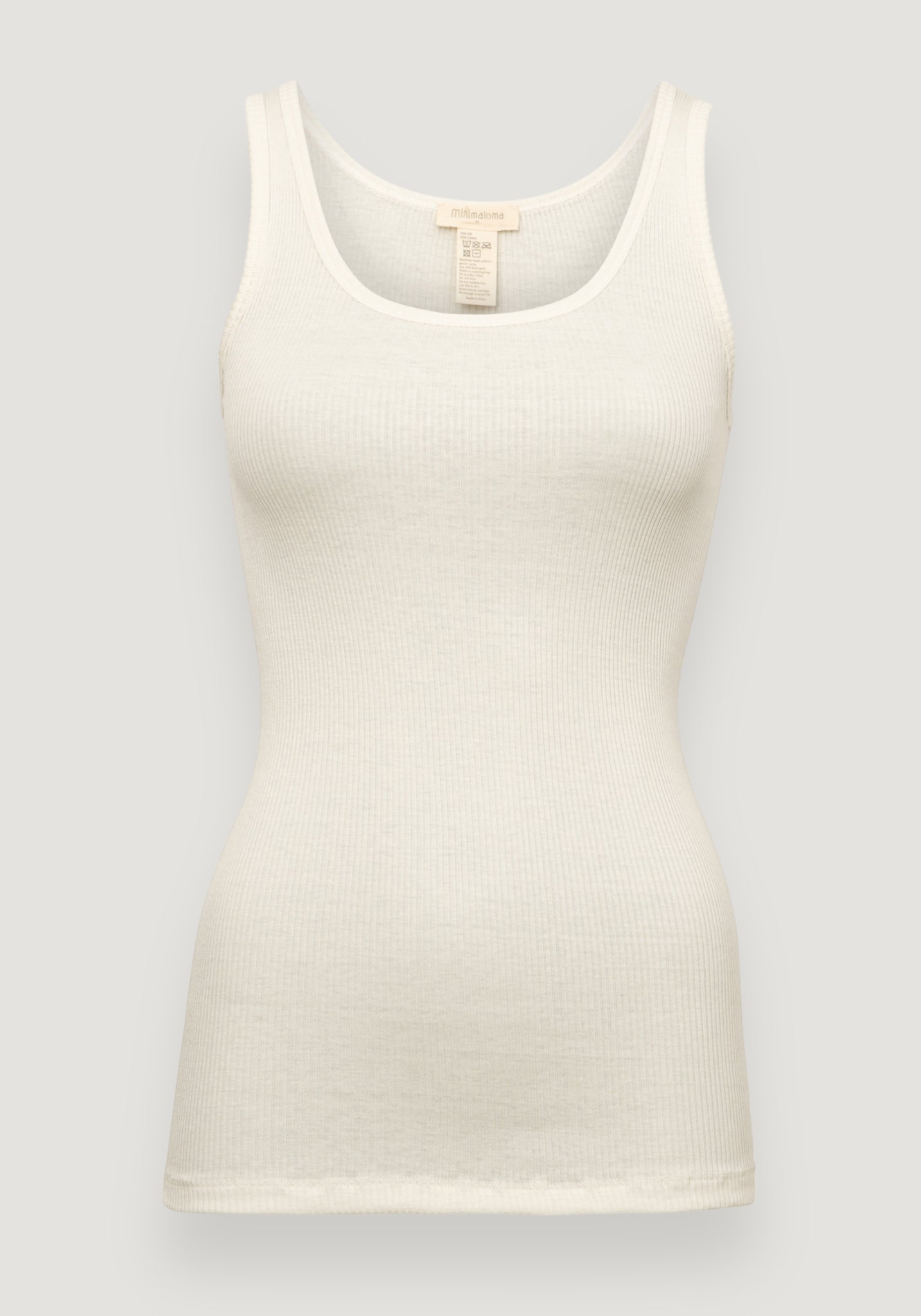 Maiou femei seamless din mătase - Gudrun Cream Minimalisma HipHip.ro