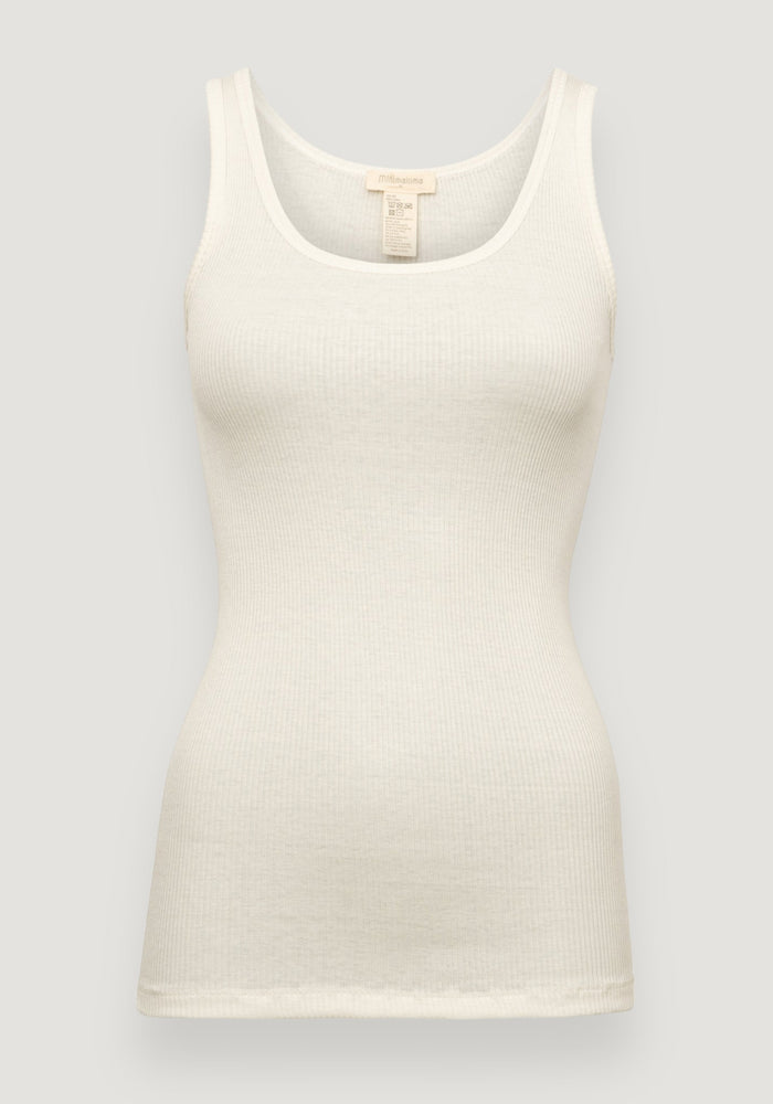 Maiou femei seamless din mătase - Gudrun Cream Minimalisma HipHip.ro