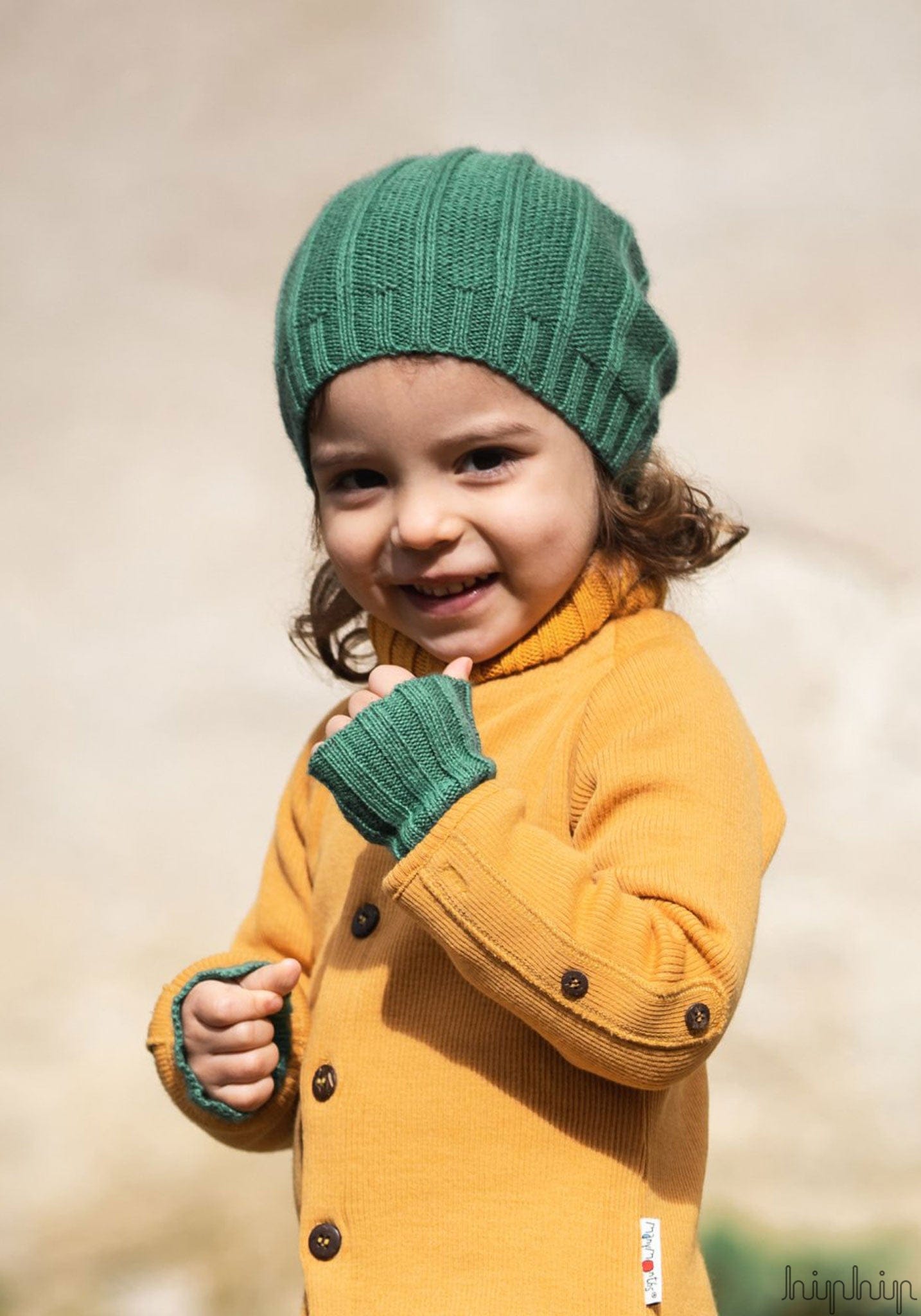 Manșete copii baby alpaca - Apple Green De Colores HipHip.ro