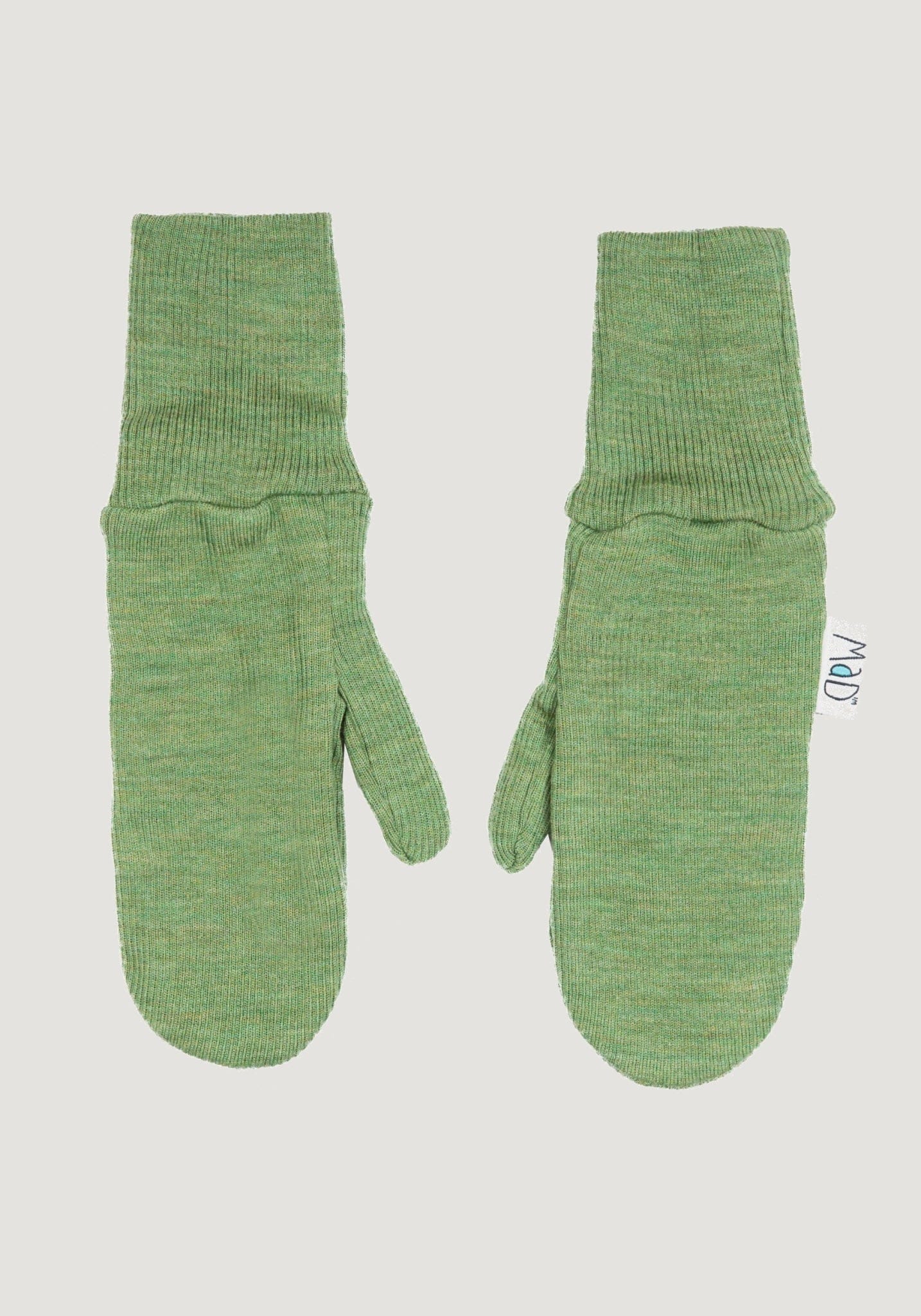 Mănuși adulți dublate din lână merinos - Jade Green MaM HipHip.ro