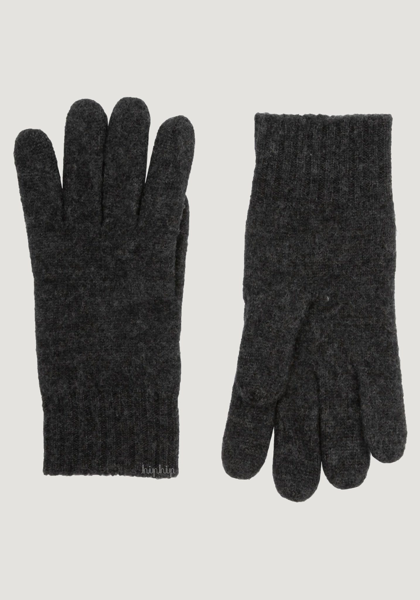Mănuși bărbați din lână fiartă- Grey Melange Joha Man HipHip.ro