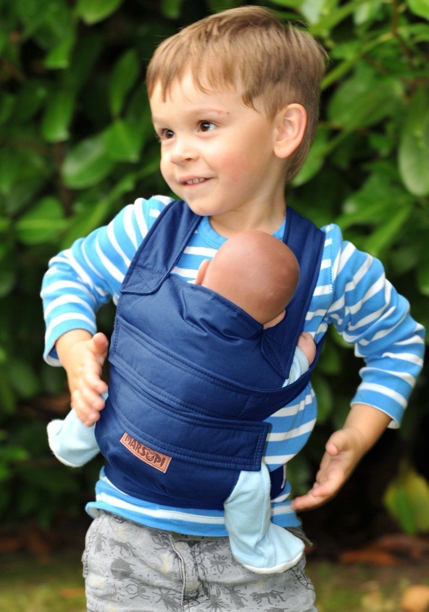 Mini Marsupi Albastru Ocean portbebe/sistem ergonomic HipHip