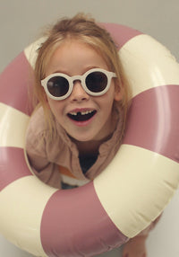 Ochelari de soare 4-8 ani - Round Vanilla Cream HipHip.ro