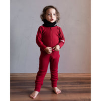 Overall Manymonths lână merinos - Cranberry Nectar-ManyMonths-HipHip.ro