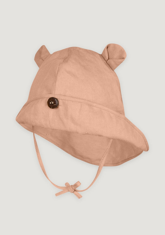 Pălărie ajustabilă din cânepă și bumbac - Teddy Bear Apricot Cheese 3-12/18 luni (43-49 cm)