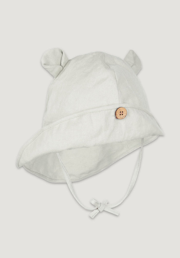 Pălărie ajustabilă din cânepă și bumbac - Teddy Bear Natural 3-12/18 luni (43-49 cm)