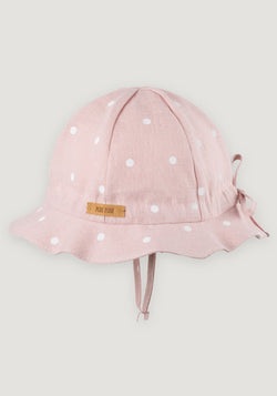 Pălărie ajustabilă din in - Soft Pink 45 cm
