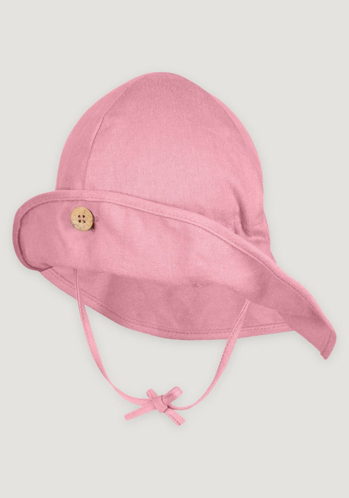 Pălărie ajustabilă Original din cânepă și bumbac - Strawberry Milk 3-12/18 luni (43-49 cm)