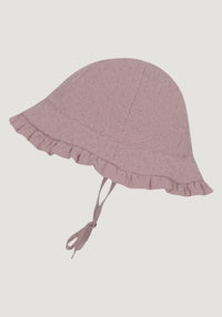 Pălărie bumbac - Flora Rose Grey mp Denmark HipHip.ro