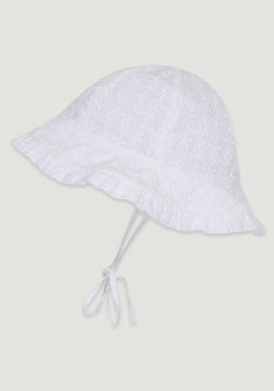 Pălărie bumbac - Flora White mp Denmark HipHip.ro
