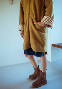 Palton femei din lână fiartă - Amber Monkind HipHip.ro