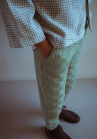 Pantaloni chino bumbac - Padded Sage Monkind HipHip.ro