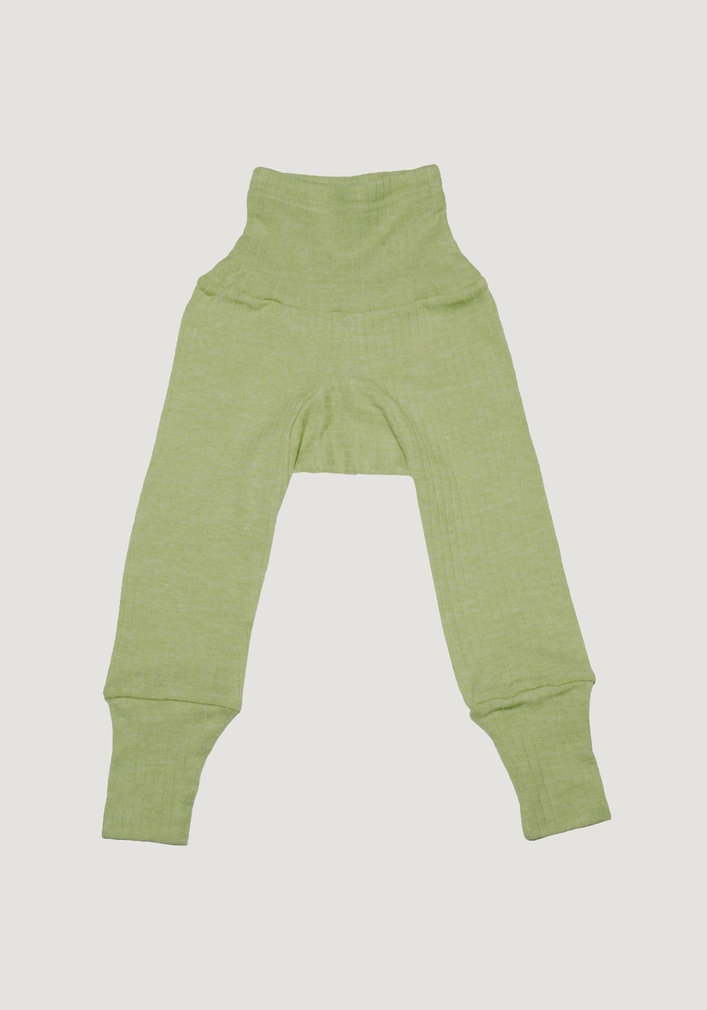 Pantaloni comozi seamless din lână, mătase și bumbac - Moss Green Cosilana HipHip.ro