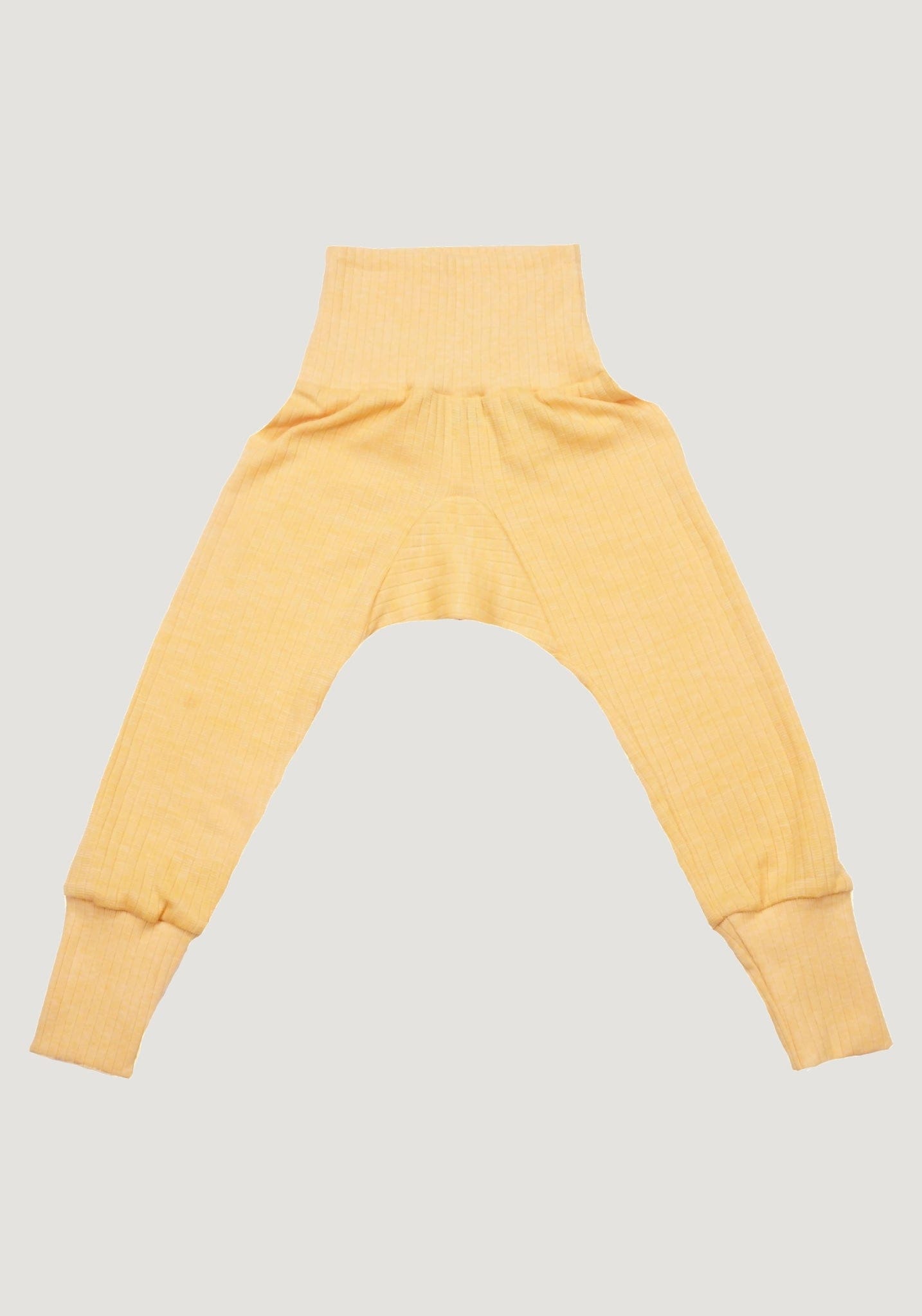 Pantaloni comozi seamless din lână, mătase și bumbac - Yellow Melange Cosilana HipHip.ro