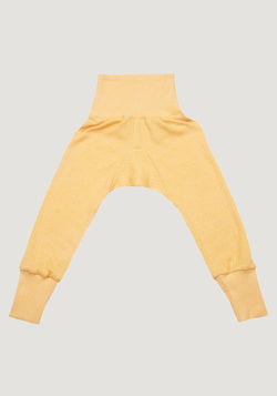 Pantaloni comozi seamless din lână, mătase și bumbac - Yellow Melange Cosilana HipHip.ro