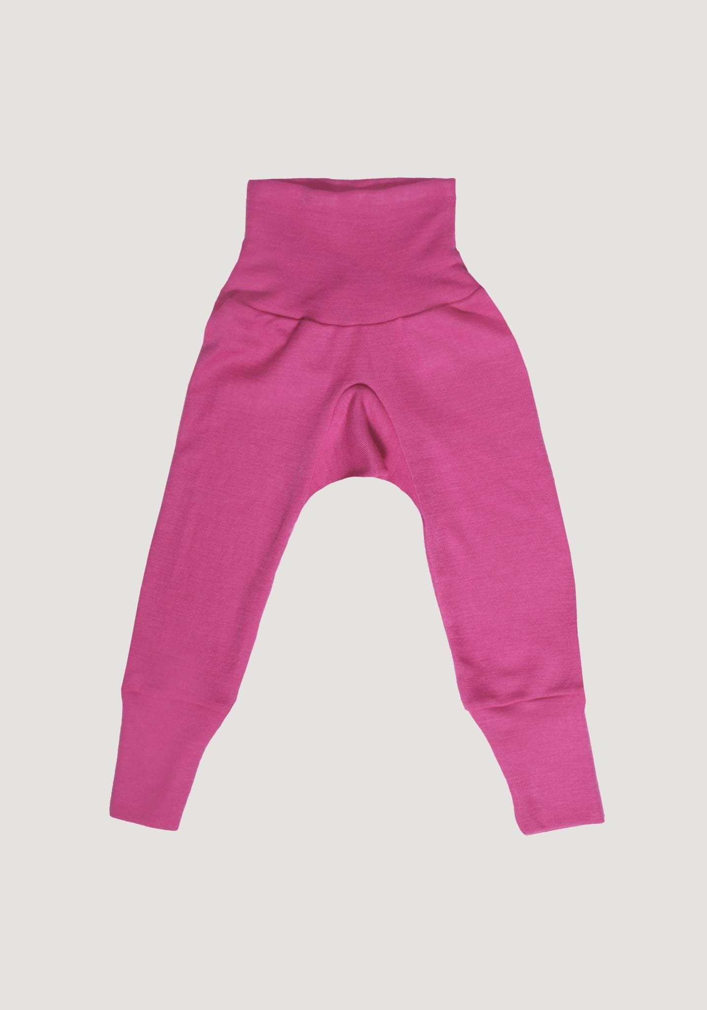 Pantaloni comozi seamless din lână merinos și mătase - Pink Cosilana HipHip.ro