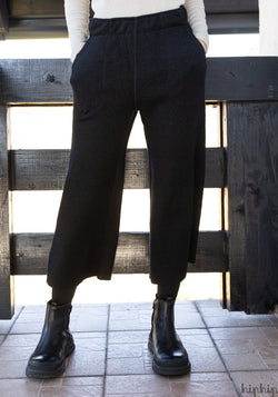 Pantaloni culotte femei din lână merinos fiartă - Jana Black Halfen HipHip.ro