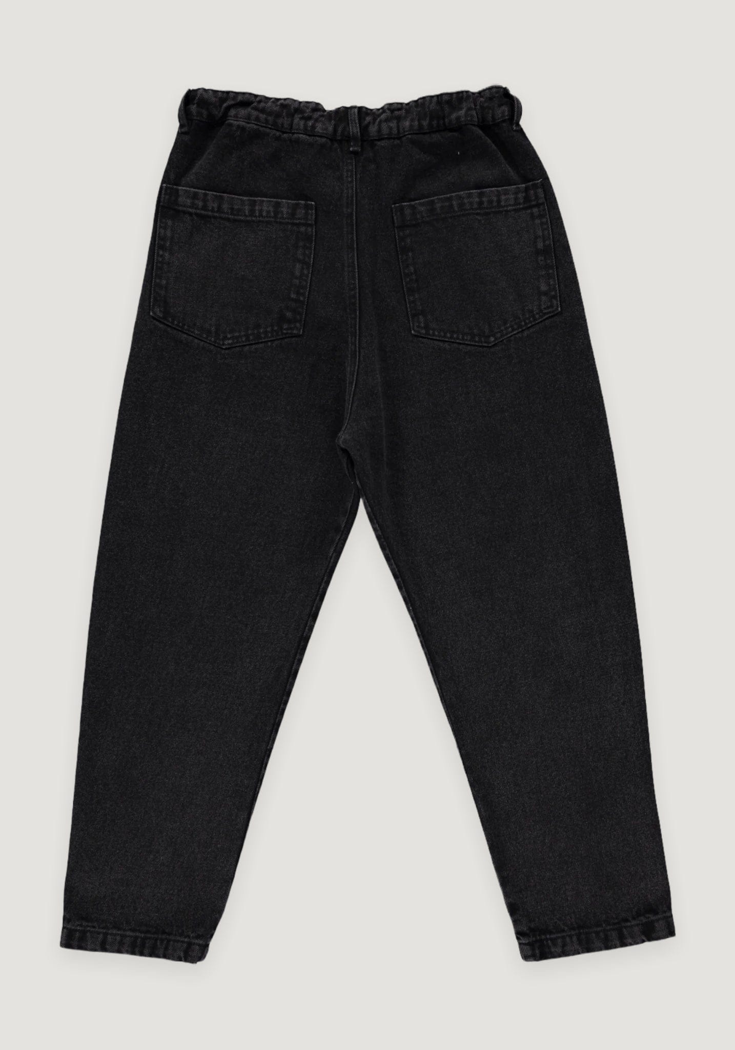 Pantaloni denim femei din bumbac - Carotte Noir Poudre Organic HipHip.ro