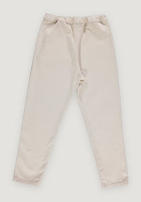 Pantaloni denim femei din bumbac - Coquelicot Ecru Poudre Organic HipHip.ro