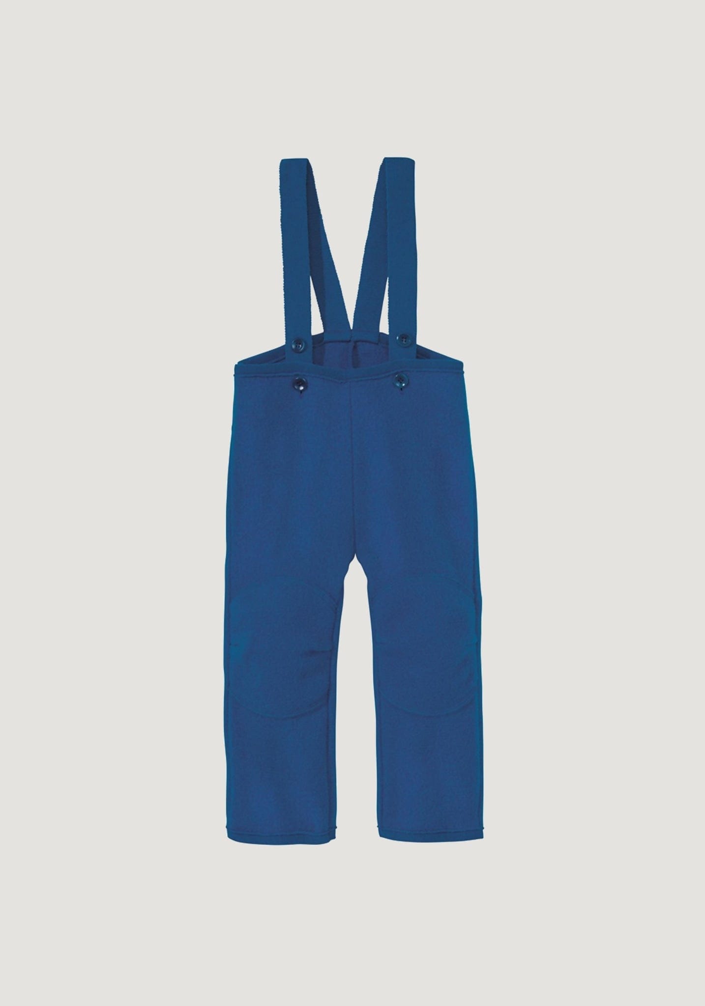 Pantaloni din lână merinos fiartă - Navy Disana HipHip.ro