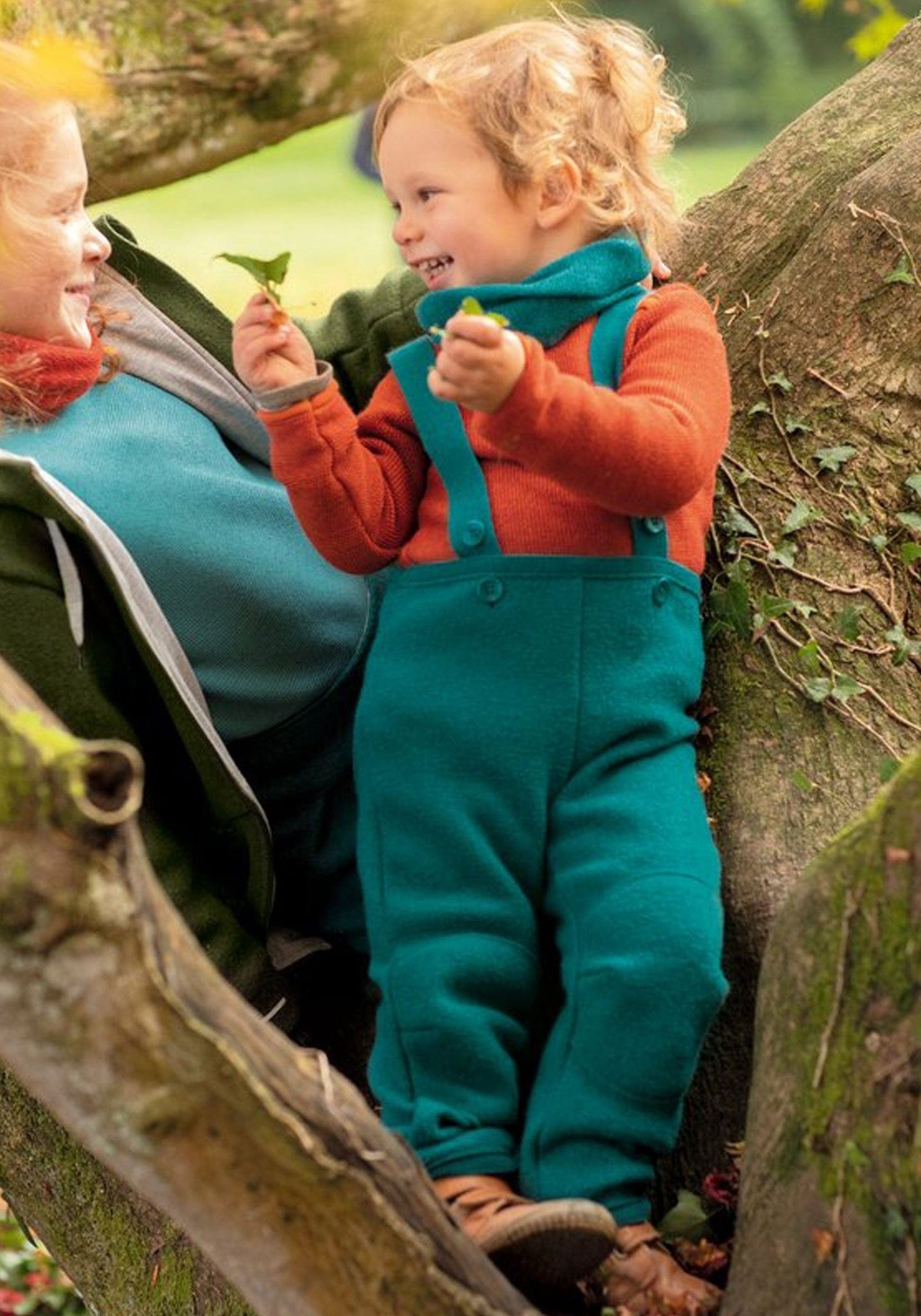 Pantaloni din lână merinos fiartă - Pacific Disana HipHip.ro