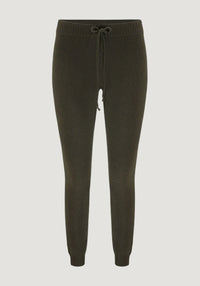 Pantaloni femei din lână merinos și cașmir - Dis Dark Green We Norwegians HipHip.ro