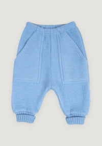 Pantaloni fleece din lână merinos - Blue Allure Joha HipHip.ro