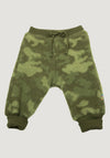 Pantaloni fleece din lână merinos - Camo Green Joha HipHip.ro