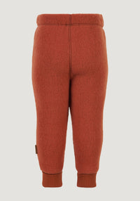 Pantaloni fleece din lână merinos - Ginger Bread Mikk-line HipHip.ro