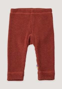 Pantaloni lână merinos - Rib Chili Red Joha HipHip.ro