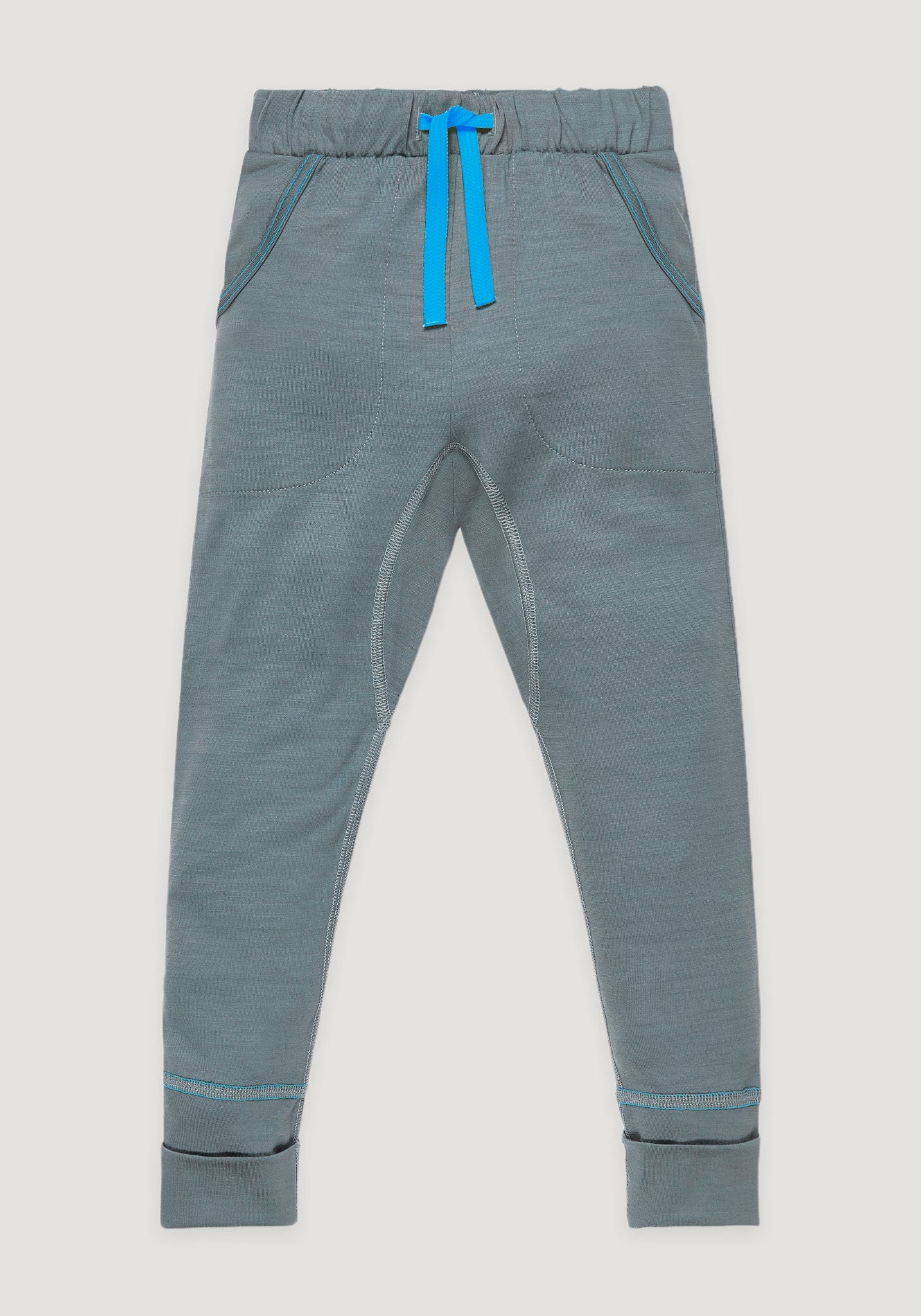 Pantaloni lână merinos super fină - 24/7 Denim Blue Smalls HipHip.ro