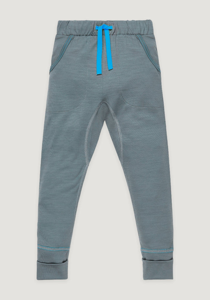 Pantaloni lână merinos super fină - 24/7 Denim Blue Smalls HipHip.ro