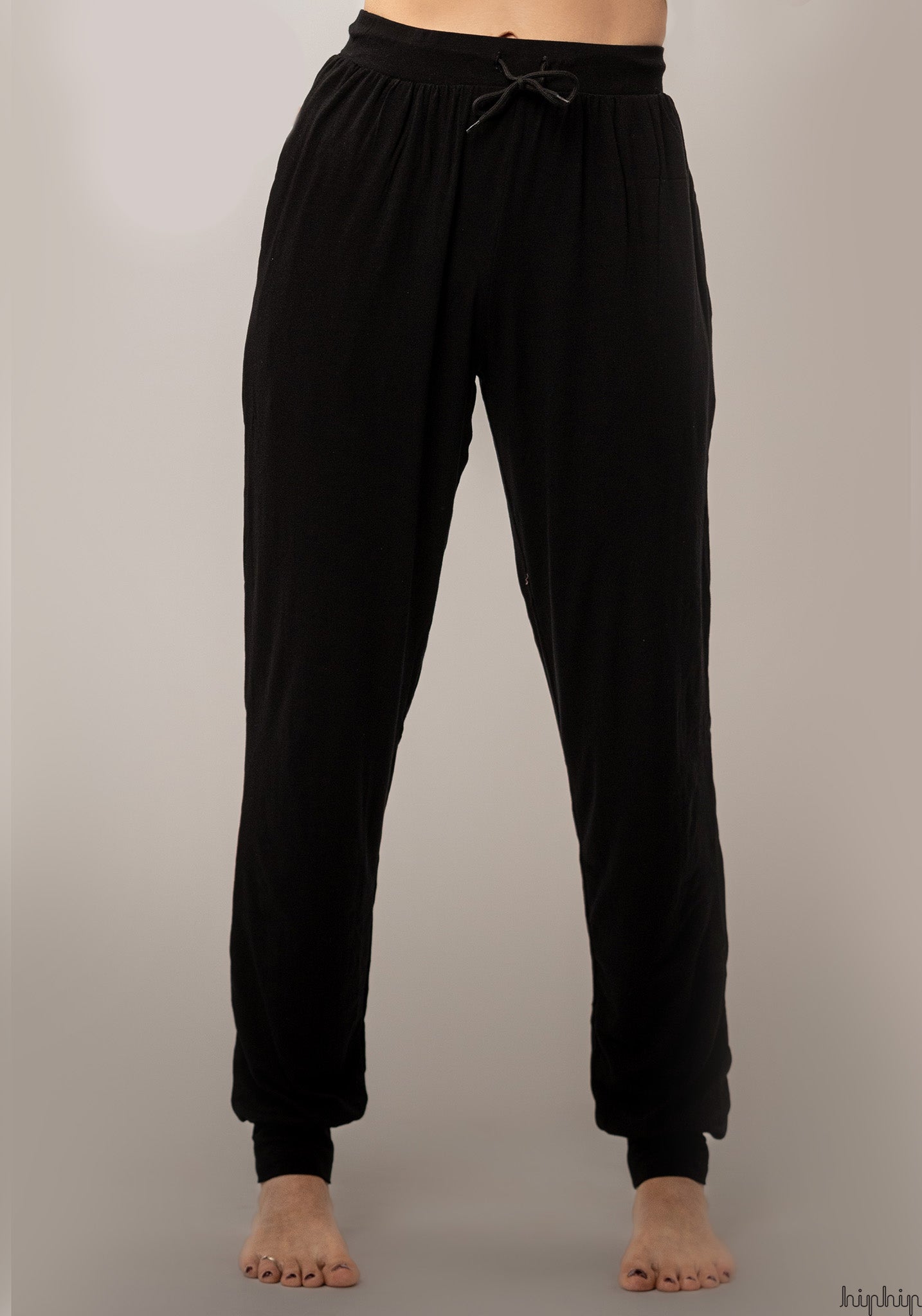 Pantaloni femei din bambus - Luna Black Joha Woman HipHip.ro