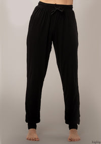 Pantaloni femei din bambus - Luna Black Joha Woman HipHip.ro