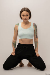 Pantaloni femei din bambus - Luna Black Joha Woman HipHip.ro