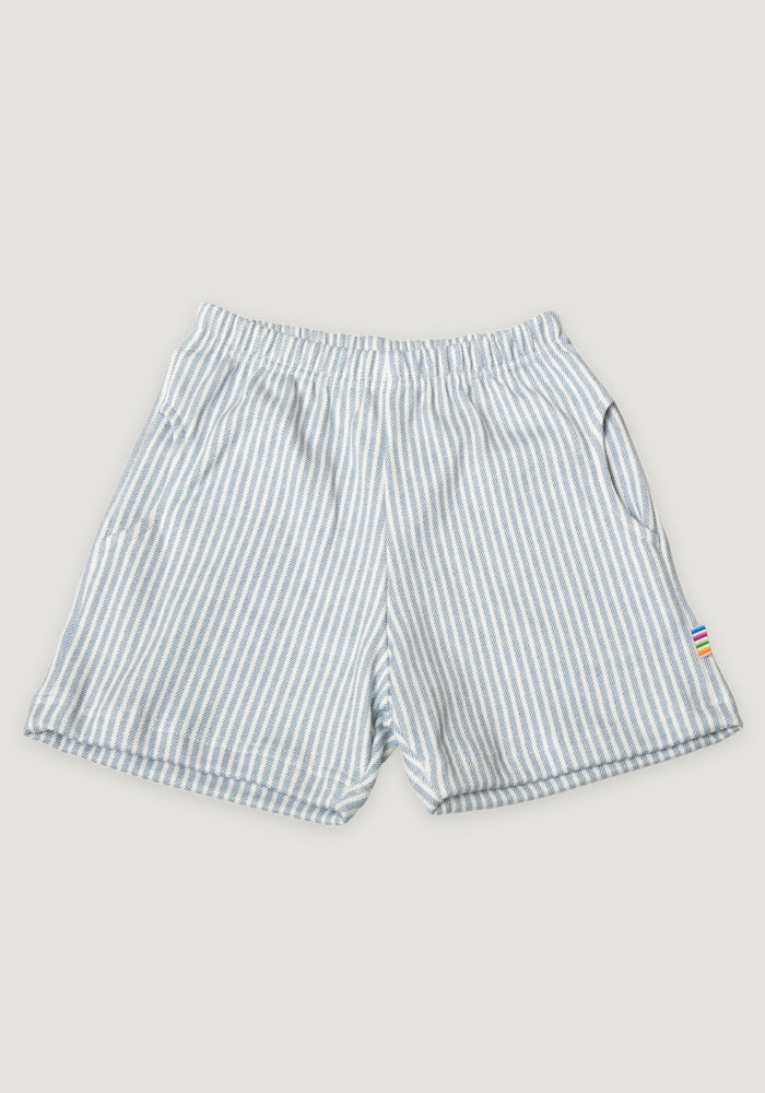 Pantaloni scurți bumbac - Milk Stripe White/Blue Aop 90