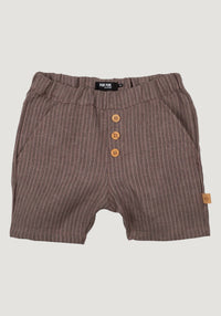 Pantaloni scurți Light din in - Brown Pure Pure HipHip.ro