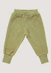 Pantaloni terry din bumbac - Leaf Monkind HipHip.ro