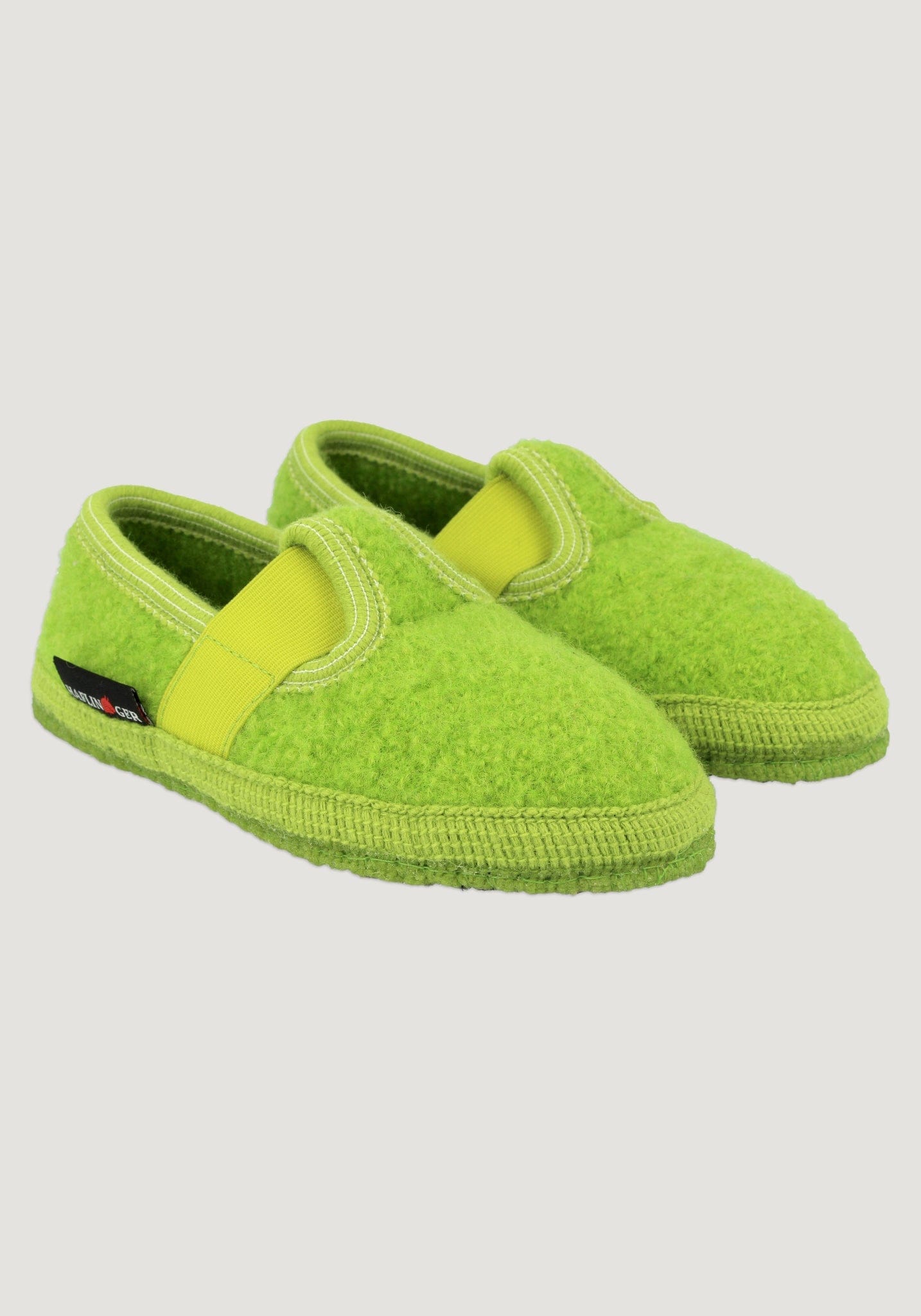 Pantofi interior lână - Joschi Canary Green (copii și adulți) Haflinger HipHip.ro